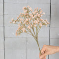 Schleierkraut Künstlich 3er Set, 52 cm Kunstblumen in Herbstfarben, Naturgetreue Haptik für Vintage Deko, Hochzeit & Gestecke