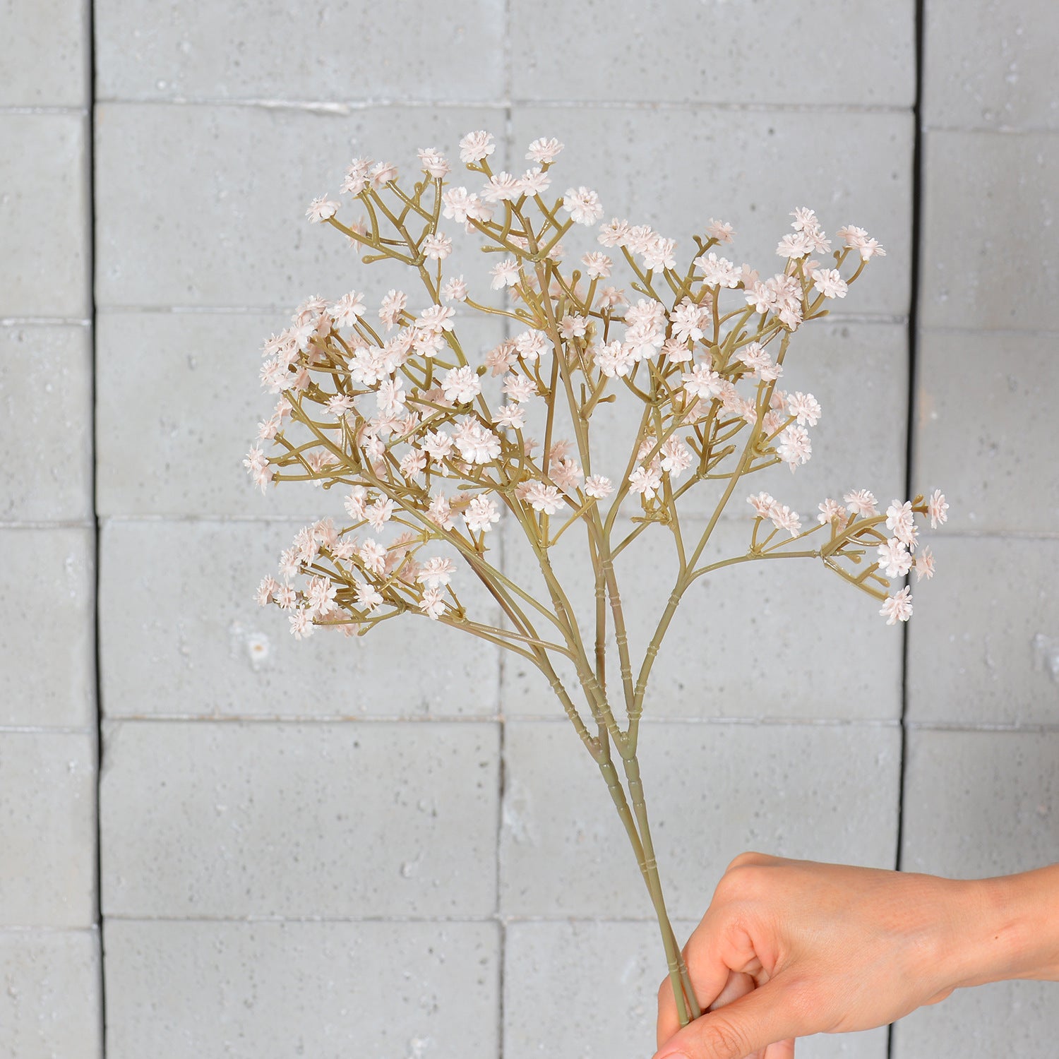Schleierkraut Künstlich 3er Set, 52 cm Kunstblumen in Herbstfarben, Naturgetreue Haptik für Vintage Deko, Hochzeit & Gestecke
