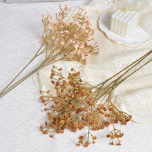 Schleierkraut Künstlich 3er Set, 52 cm Kunstblumen in Herbstfarben, Naturgetreue Haptik für Vintage Deko, Hochzeit & Gestecke