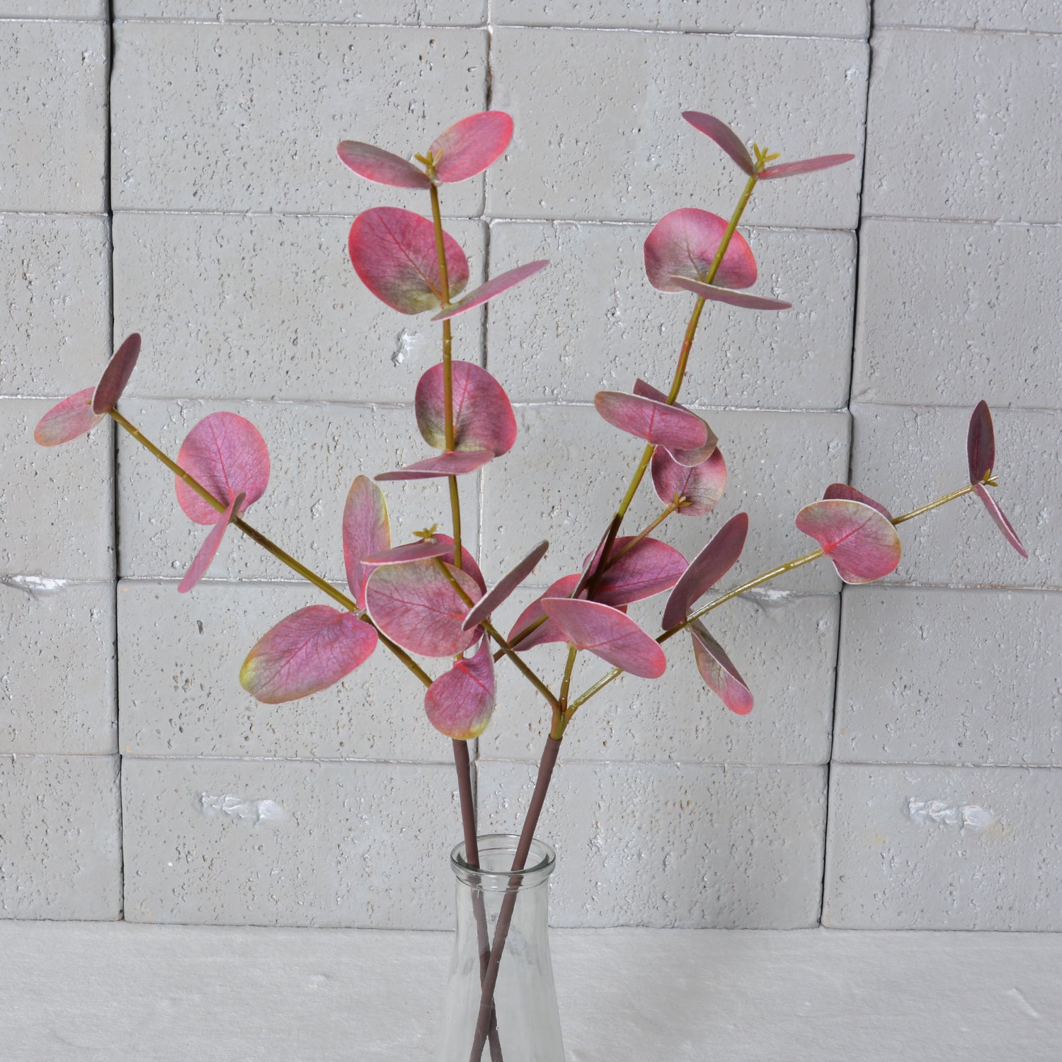 Eukalyptuszweige künstlich 2er Set (50 cm), Real-Touch Rundblatt-Eukalyptus, Grüne Deko Zweige für Vase, Hochzeit, Floristik & Gewerbe