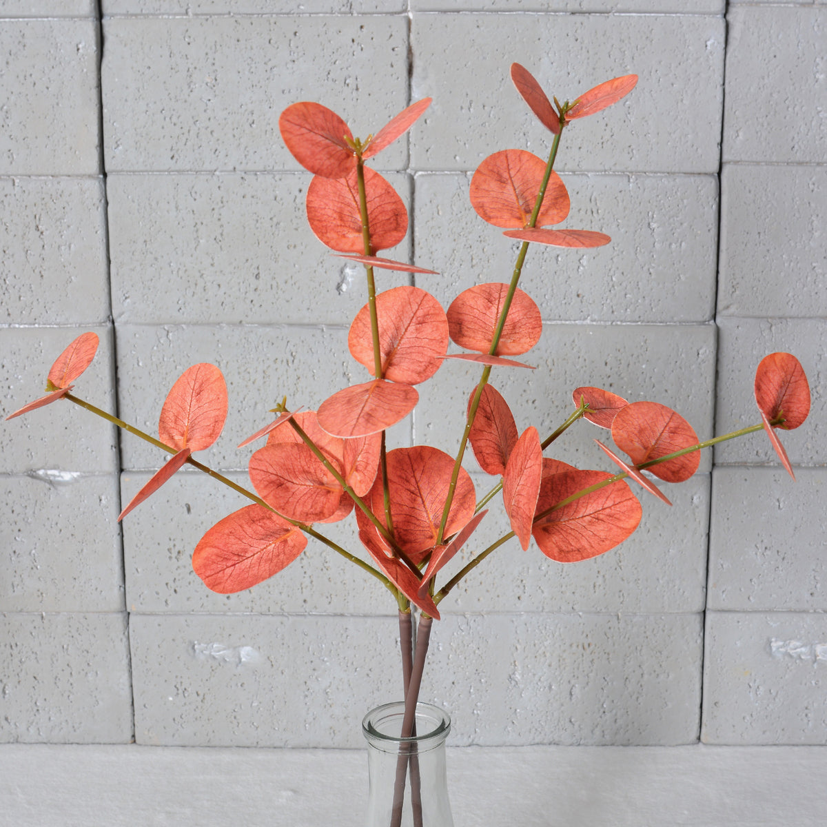 Eukalyptuszweige künstlich 2er Set (50 cm), Real-Touch Rundblatt-Eukalyptus, Grüne Deko Zweige für Vase, Hochzeit, Floristik & Gewerbe