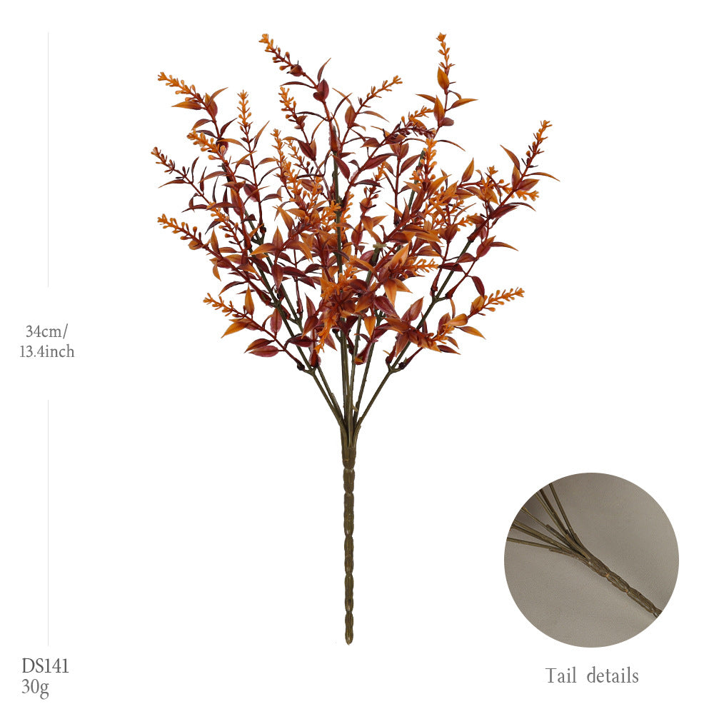 Künstlicher Lavendel 12er Set, 34 cm Herbstlicher Deko Lavendelstrauß, Realistische Kunstblumen für Vase, Hochzeit, Gastronomie & Grabschmuck