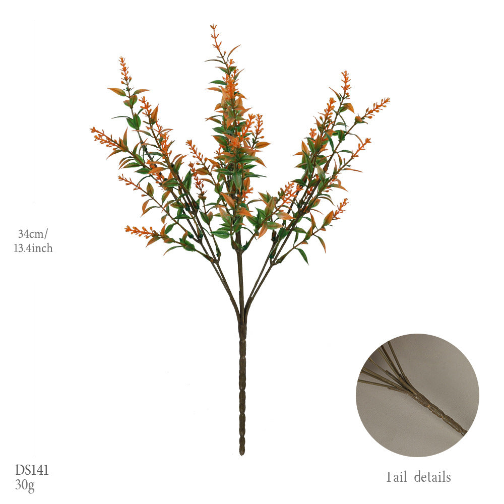 Künstlicher Lavendel 12er Set, 34 cm Herbstlicher Deko Lavendelstrauß, Realistische Kunstblumen für Vase, Hochzeit, Gastronomie & Grabschmuck