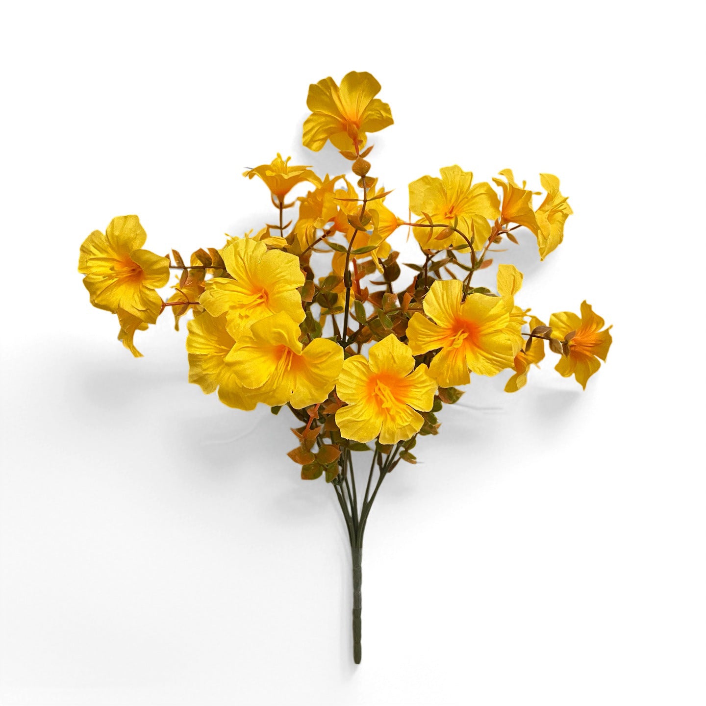 Herbstliche künstliche Prunkwinde, 36 cm, 7 Blüten, 2 Stück, Hochzeit, Außendekoration, Herbstdekoration, Vasenarrangement