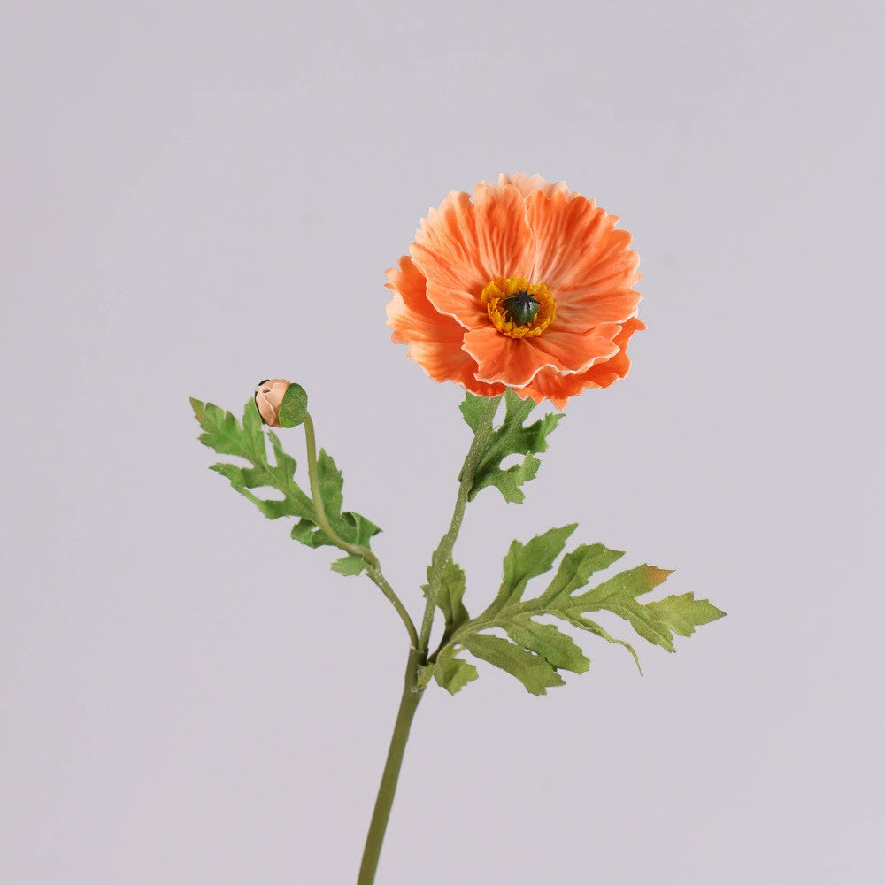 Künstliche Mohnblume 60 cm, Täuschend Echte Seidenblume mit Realistischer Haptik, Dekoblume für Vase, Hochzeit, Gestecke & Gewerbe, 9 Farben