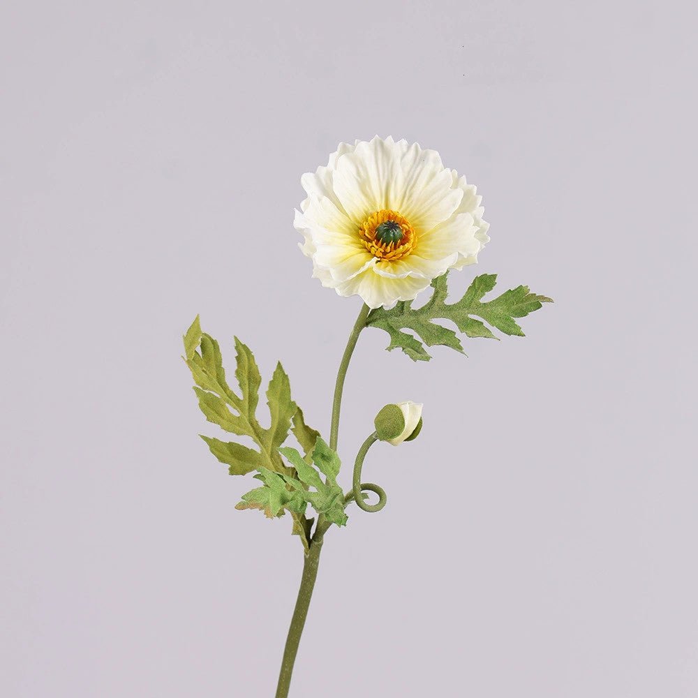 Künstliche Mohnblume 60 cm, Täuschend Echte Seidenblume mit Realistischer Haptik, Dekoblume für Vase, Hochzeit, Gestecke & Gewerbe, 9 Farben