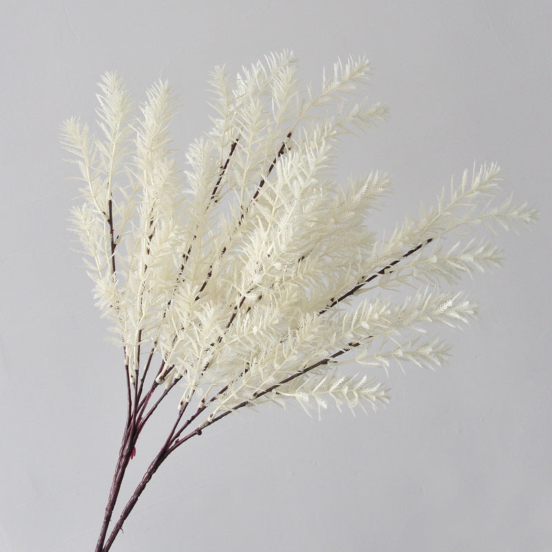 Künstlicher Araukarienzweig 68 cm, Herbstliche Kunstpflanze, Täuschend echter Dekozweig für Vase, Hochzeit, Floristik, Grabschmuck