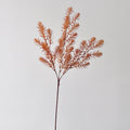 Künstlicher Araukarienzweig 68 cm, Herbstliche Kunstpflanze, Täuschend echter Dekozweig für Vase, Hochzeit, Floristik, Grabschmuck