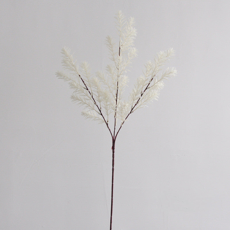 Künstlicher Araukarienzweig 68 cm, Herbstliche Kunstpflanze, Täuschend echter Dekozweig für Vase, Hochzeit, Floristik, Grabschmuck