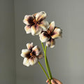 Künstliche Tulpen 3er-Bund, 50 cm, Offen Blühend, Täuschend Echt, Real Touch Haptik für Vase, Hochzeitsdeko, Floristik & Gastronomie