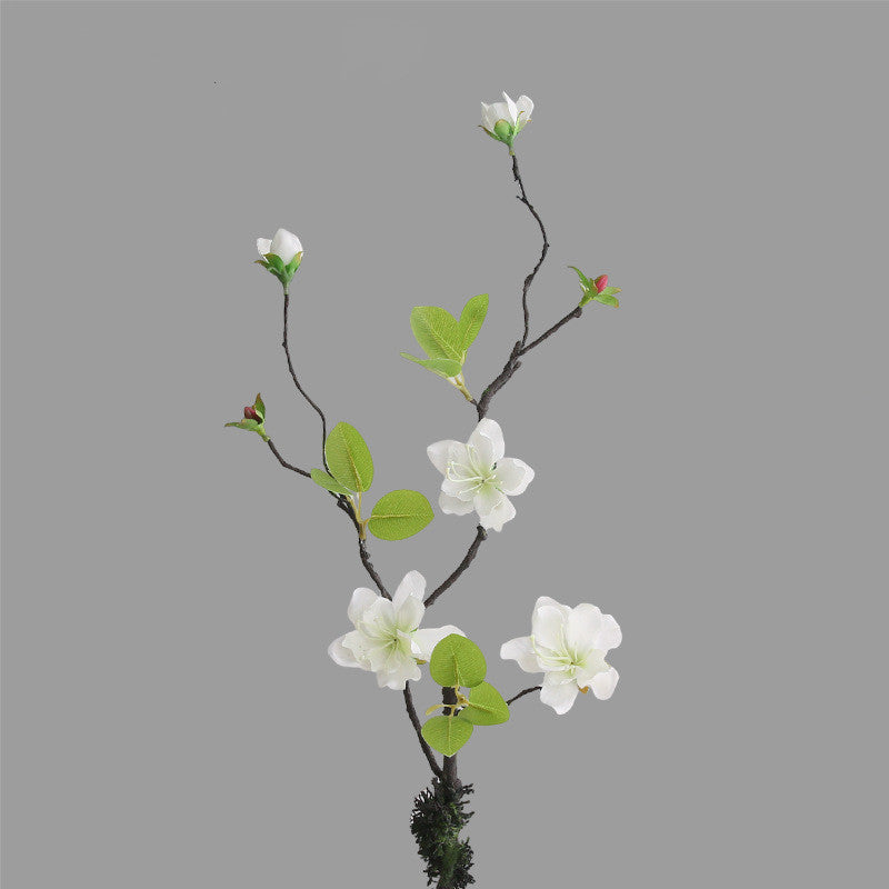 Künstlicher Tillandsien-Zweig 65 cm, Deko-Ast in realistischer Trockenoptik, Kunstblume für Bodenvase, Zen Dekoration, Hochzeit, Wabi-Sabi Stil