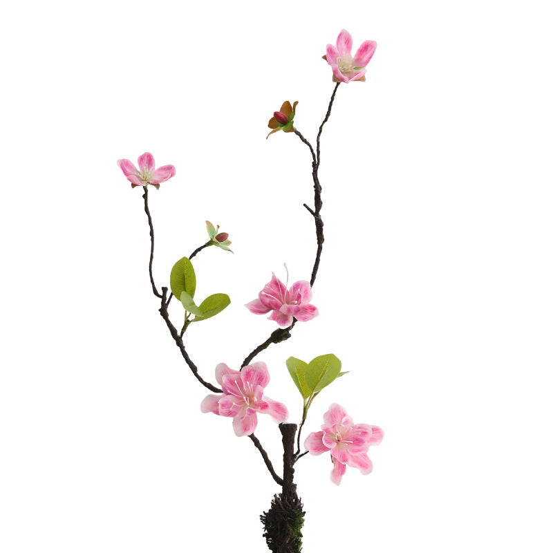Künstlicher Tillandsien-Zweig 65 cm, Deko-Ast in realistischer Trockenoptik, Kunstblume für Bodenvase, Zen Dekoration, Hochzeit, Wabi-Sabi Stil