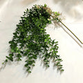 Eukalyptus Girlande Künstlich 2er Set, 100cm Hängepflanze, Täuschend Echte Kunstpflanzen für Wanddeko, Hochzeit, Balkon & Gewerbe