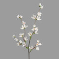 Künstlicher Magnolienzweig 90 cm, Lebensechte Mini-Magnolie in Real-Touch-Qualität, Dekozweig für Vase, Hochzeit, Wohnzimmer & Gastronomie
