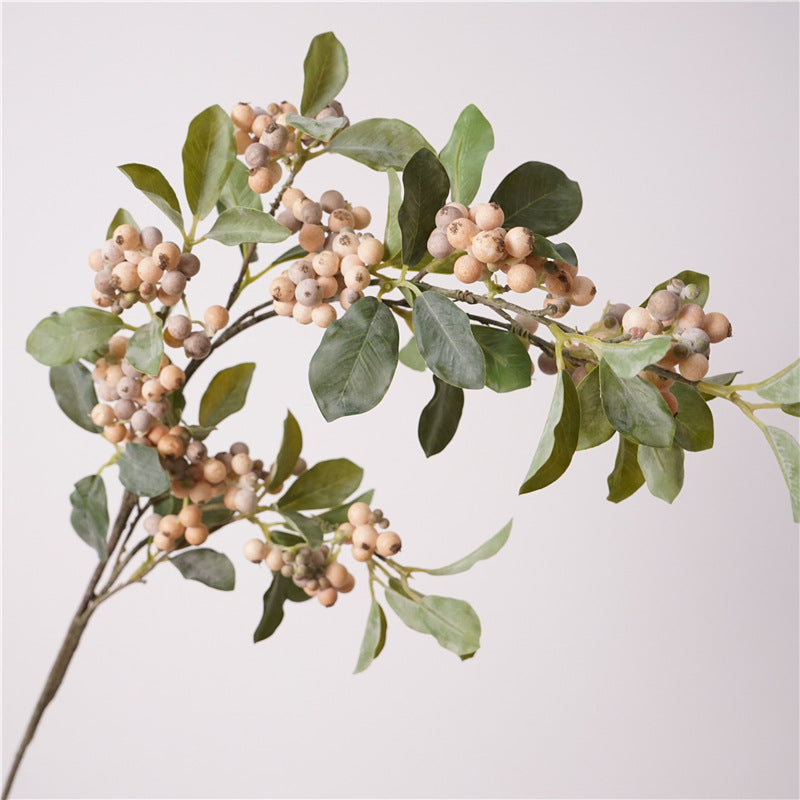 Künstlicher Ilex-Zweig 88 cm, Täuschend echter Beeren-Ast für hohe Vasen, langlebige Deko für Floristik, Hochzeit & Gastronomie, in 3 Farben