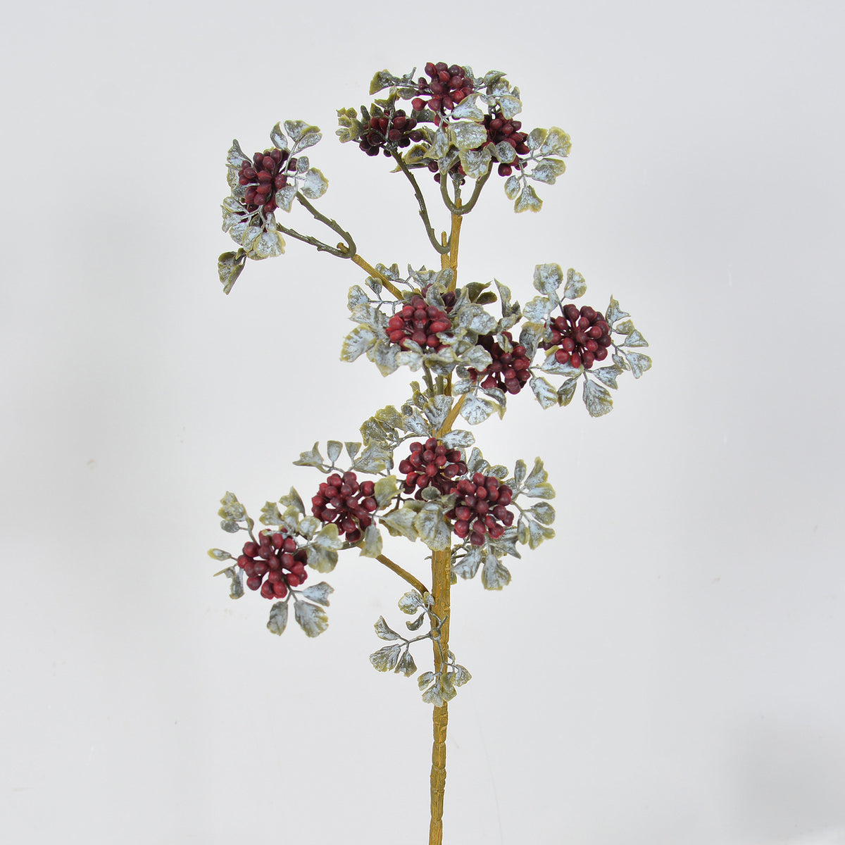 Faux-Lavendel und Beerendekoration 77 cm, realistisch, burgunderrot, ideal für Hochzeiten, Events, Café-Dekoration, langlebig und pflegeleicht