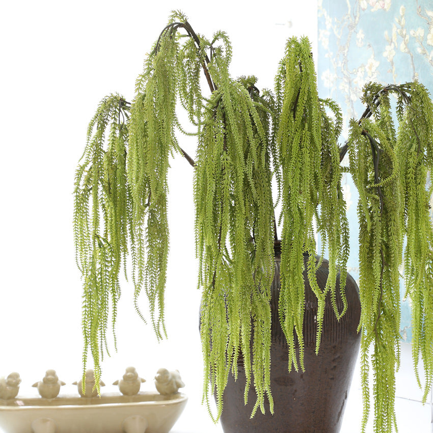 Künstlicher Fuchsschwanz hängend 103 cm, Naturgetreuer Amaranth für hohe Vasen, Hochzeitsfloristik, Event-Deko, 3 Farben