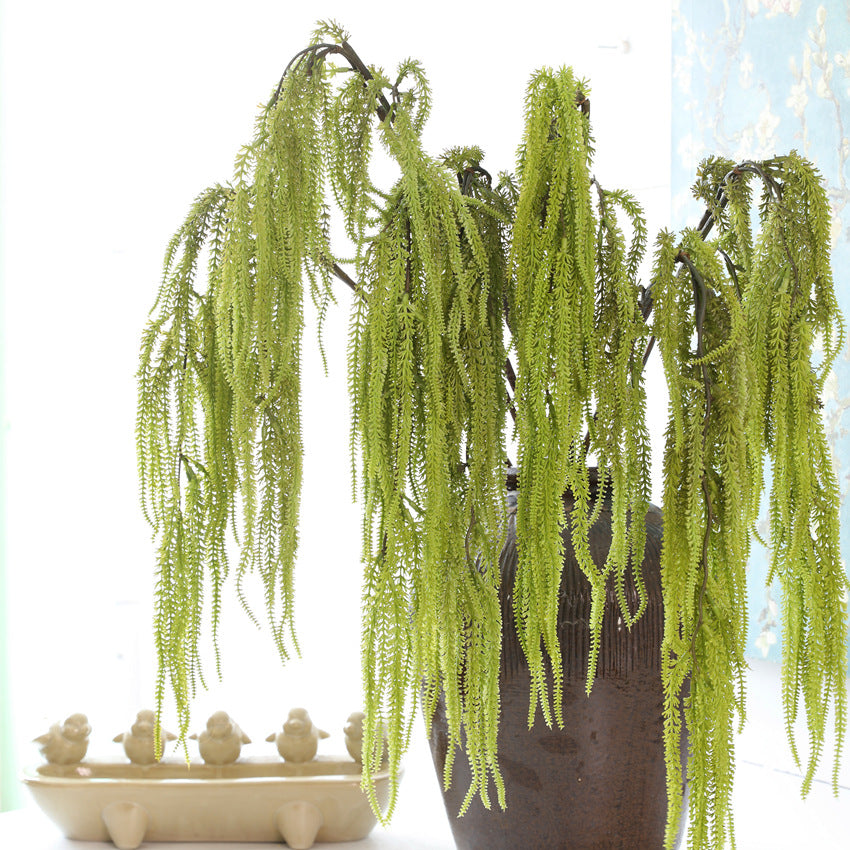 Künstlicher Fuchsschwanz hängend 103 cm, Naturgetreuer Amaranth für hohe Vasen, Hochzeitsfloristik, Event-Deko, 3 Farben