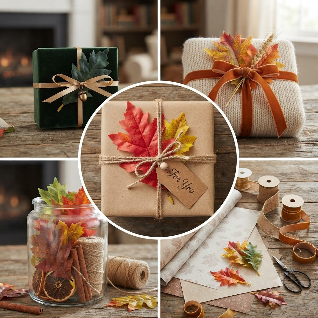 Künstliche Eichenblätter, 2 Größen (11,5 cm & 14 cm), 50 Stück, realistisch für Hochzeiten, Dekoration, Herbst-Arrangements