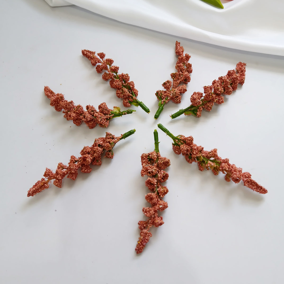 Echte Berührung Weizenpflanze Zubehör, 11cm, Dekorativ, Perfekt für Hochzeiten, DIY Geschenke, Blumenarrangements