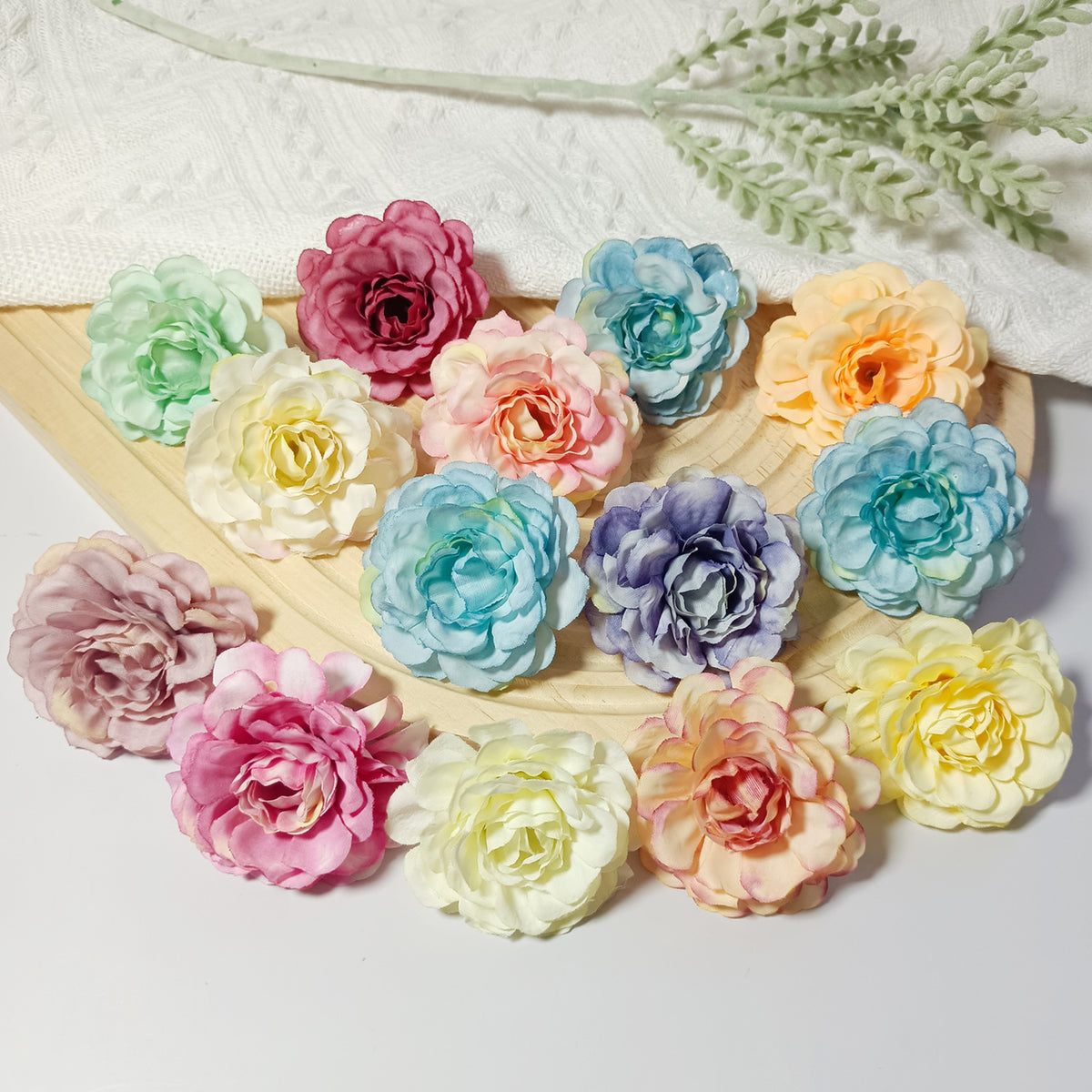 Künstliche Hortensienköpfe 10er Set, 5cm Blüten, Realistische Kunstblumen für DIY Bastelprojekte, Hochzeit, Gestecke, Anstecker, Deko
