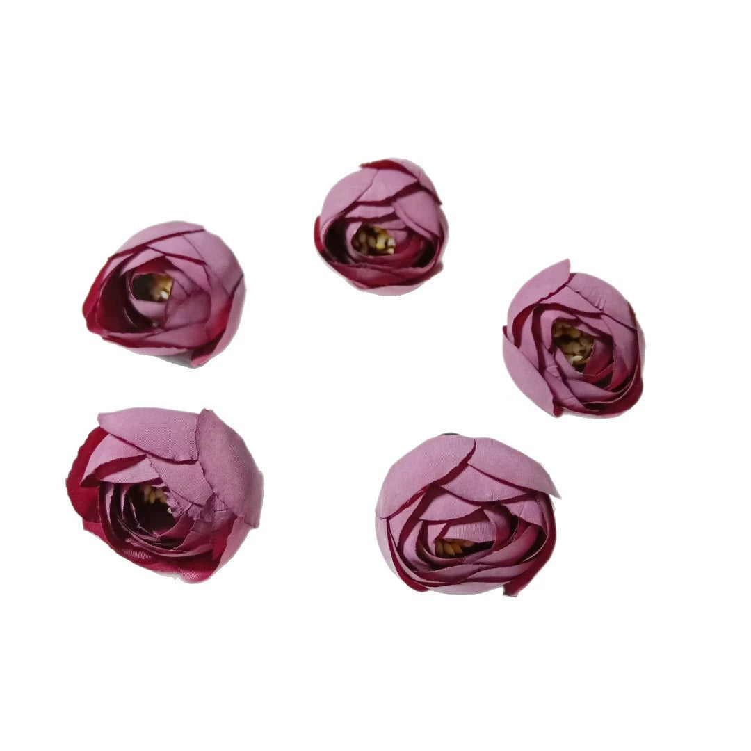 10er-Pack Künstliche Rosenknospen 3,5 cm, Vintage Teerosen aus Seidenstoff, Realistische Deko-Blüten für DIY-Projekte, Hochzeit & Floristik