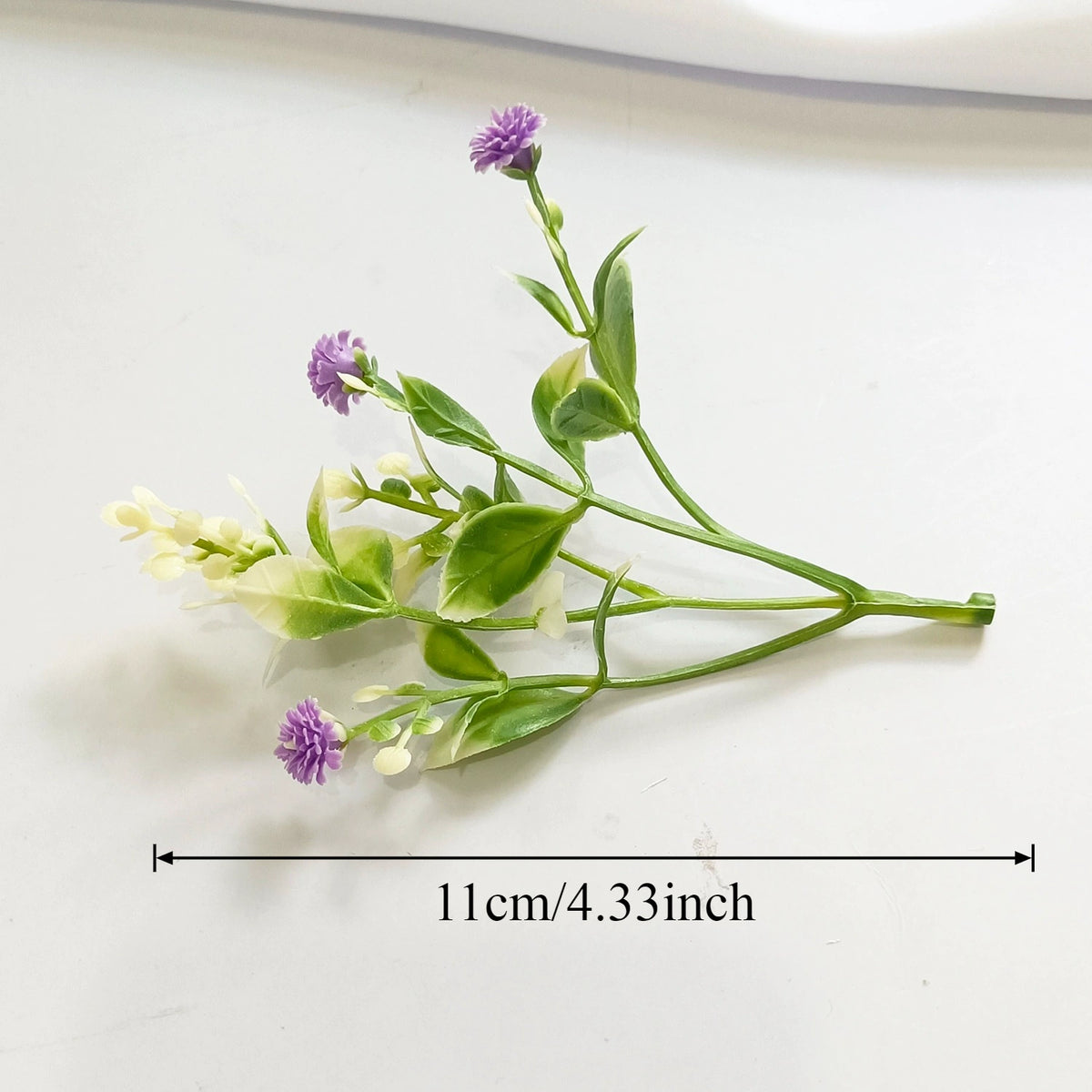 Künstliche Schleierkraut Blumenköpfe, 11,5 cm, Täuschend echte Mini-Blumen für DIY, Basteln, Hochzeit, Gestecke, Kränze & Floristikbedarf
