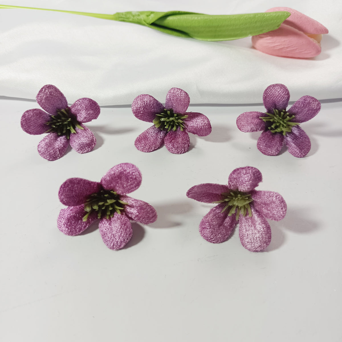 Wildblumen Blütenköpfe 10er Set, 4cm, Täuschend Echte Kunstblumen für Floristik & DIY, Hochzeit, Gestecke, Tischdeko, Mengenrabatt