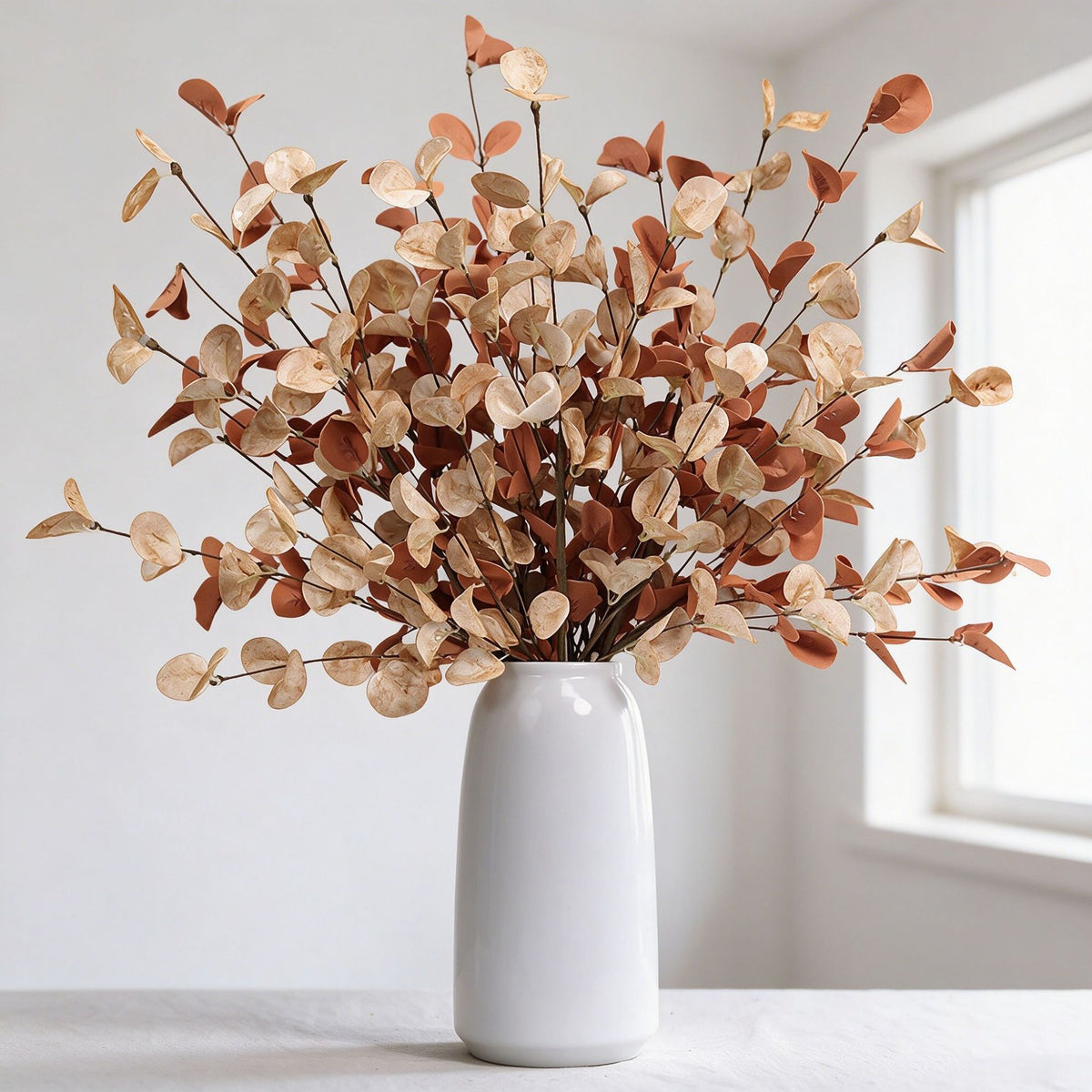 Eukalyptusblätter, 58cm, Kunstmaterial, modern, ideal für Hochzeiten, Wohnaccessoires, Café-Dekoration