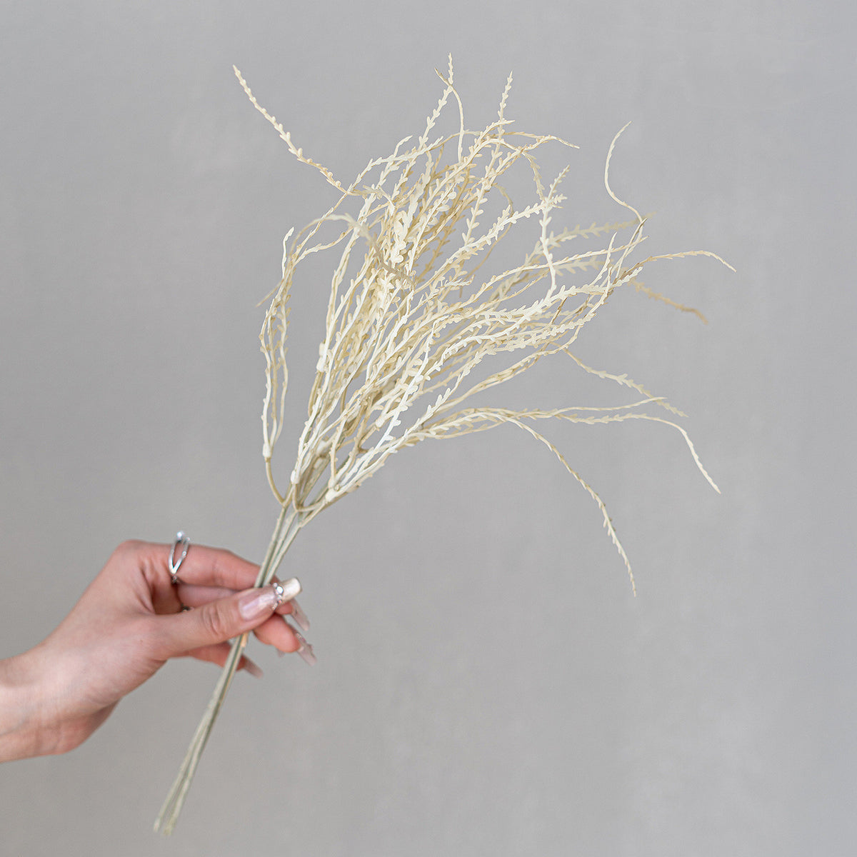 Künstliche Herbstblumenstrauß mit Korallenmoos, 45cm, Kunststoff, ideal für Hochzeiten, Innendekoration, Veranstaltungen