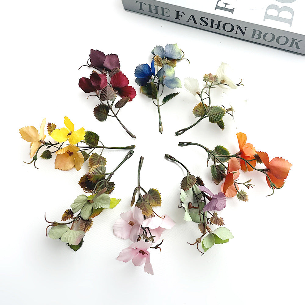 Künstliche Herbst-Traubenblätter, 10 cm, Real-Touch, für Hochzeiten, Dekoration, DIY-Floristik, Brautaccessoires, Herbstdekoration