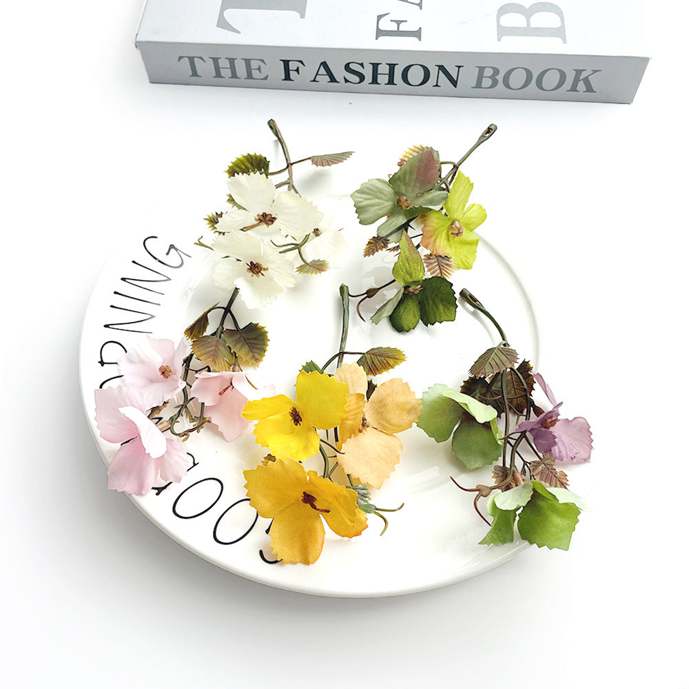 Künstliche Herbst-Traubenblätter, 10 cm, Real-Touch, für Hochzeiten, Dekoration, DIY-Floristik, Brautaccessoires, Herbstdekoration
