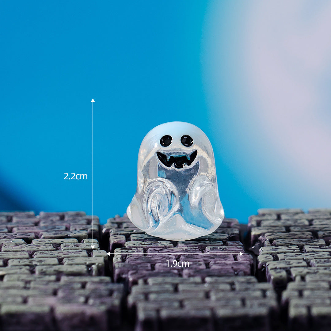 Halloween-Dekoration Kristallkugel mit Kürbis, Geist & Skelett, 3er-Set, Kunstharz, 15 Designs, für Hochzeiten, Geschäfte, Zuhause