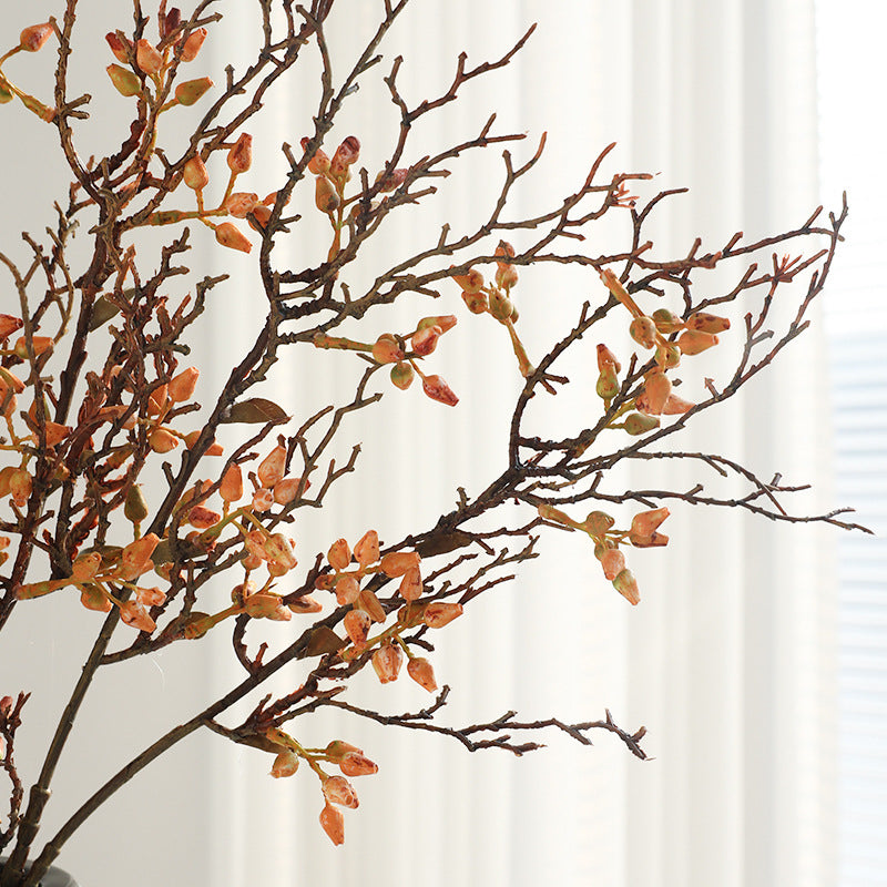 Vintage künstliche Zweige mit Beeren, 71 cm, Real-Touch-Material, Herbstfarben, für Hochzeiten, Wohnaccessoires, Gewerbe-Dekoration