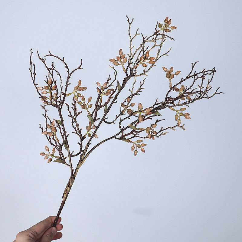 Vintage künstliche Zweige mit Beeren, 71 cm, Real-Touch-Material, Herbstfarben, für Hochzeiten, Wohnaccessoires, Gewerbe-Dekoration
