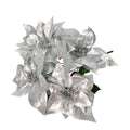 Künstliche Weihnachtsblumen, 44 cm, Seiden-Weihnachtsstern, Festliche Dekoration für Haus, Hochzeit, Event, Gewerbe