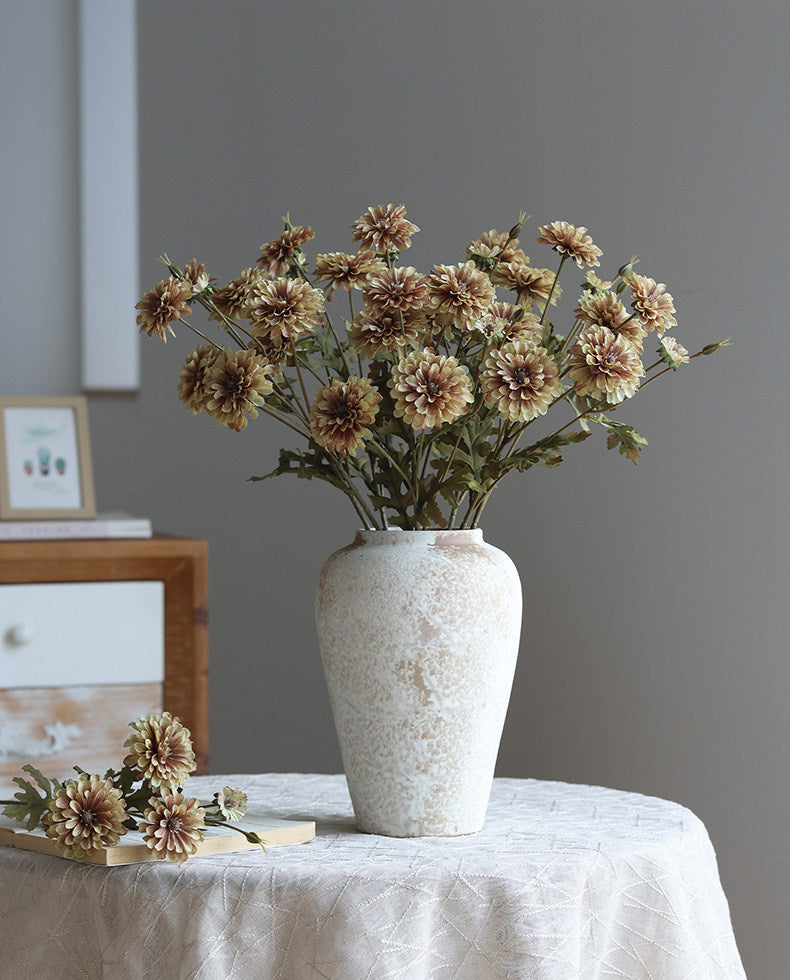 Künstliche Herbst-Chrysantheme, 53 cm, Seidenblume, realistisch für Hochzeit, Wohnkultur, Cottagecore-Dekoration, Einzelstiel