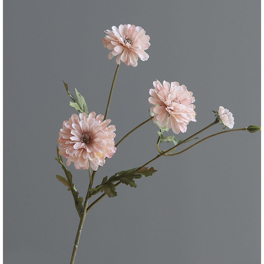Künstliche Herbst-Chrysantheme, 53 cm, Seidenblume, realistisch für Hochzeit, Wohnkultur, Cottagecore-Dekoration, Einzelstiel