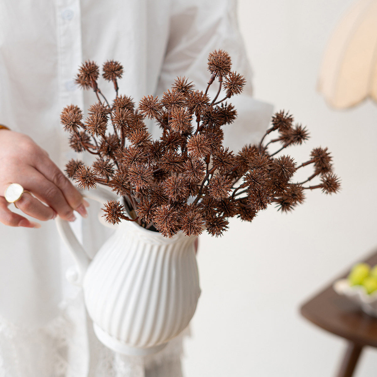 Vintage Herbstfarben Wilddorn-Bündel, 28 cm, Kunststoff, echt aussehende Dekoration für Vasen, Hochzeiten, Schaufenster, Tischdekoration