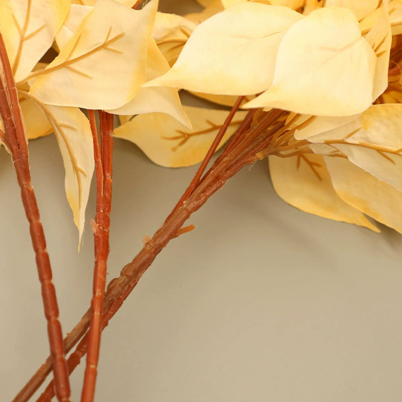 Künstliche Haselnusszweige 80 cm, Seidenblätter in 6 Farben, realistische Dekoration für Hochzeit, Shop, Grabgestaltung, Innenraumgrün