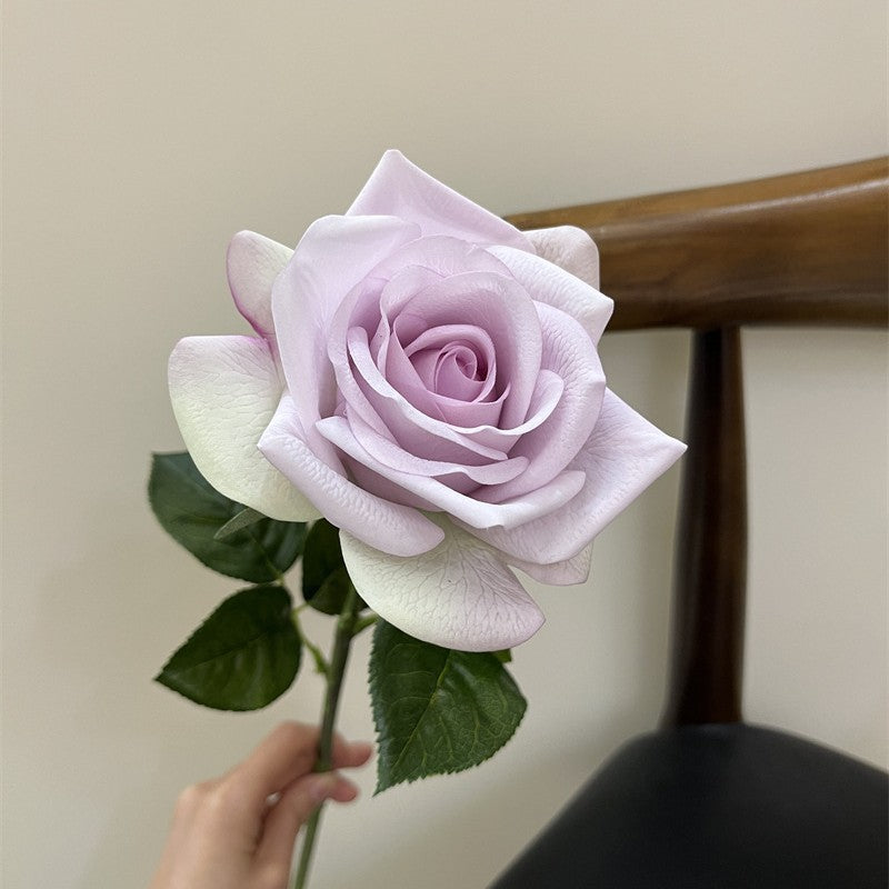 Real-Touch Kunstrose (Carola), 66 cm lang, 10 cm Blütendurchmesser - Hochwertige künstliche Rose für Hochzeitsdeko, Haushalt, Einzelhandel und Großhandel