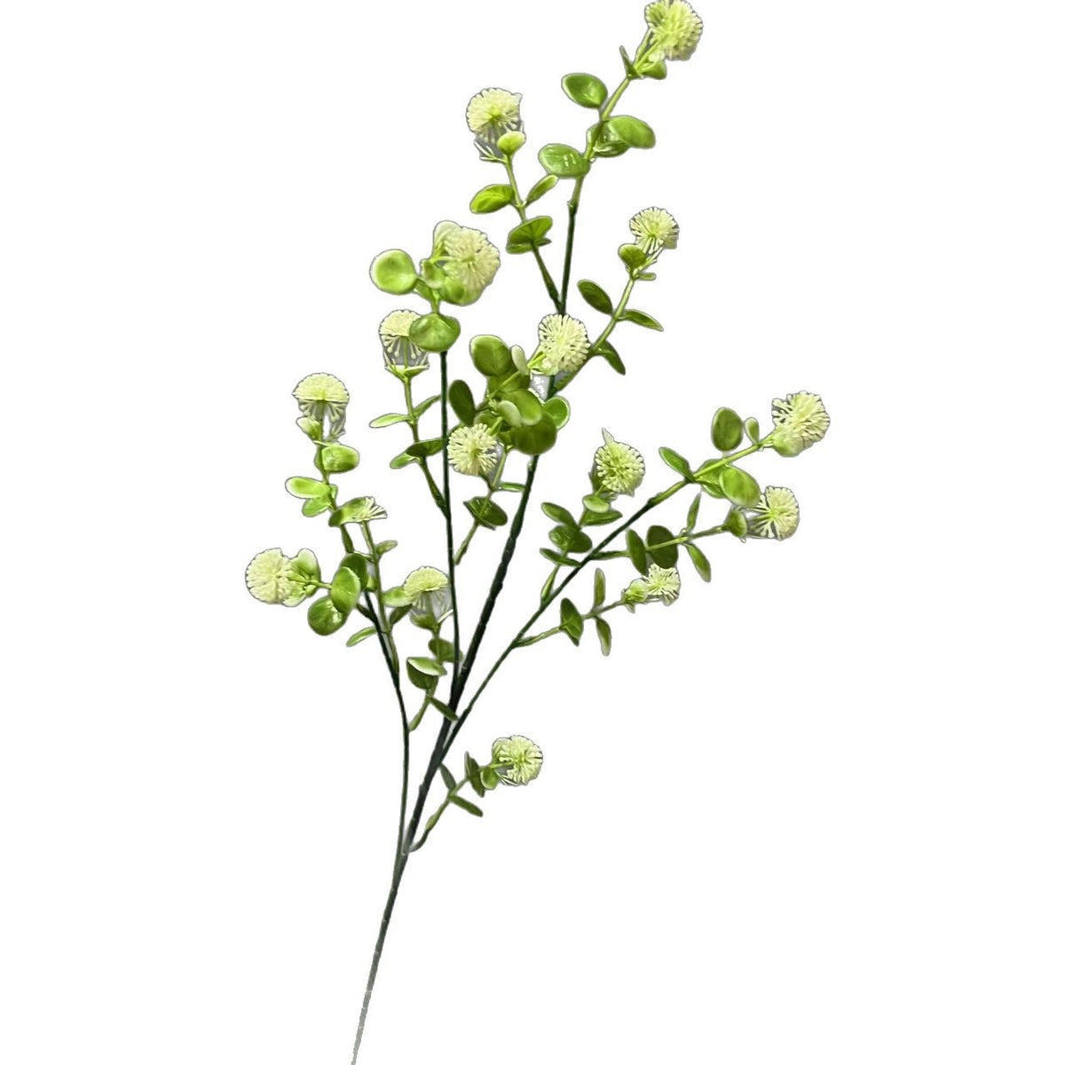 Künstlicher Sternkugelstrauch 90 cm, 5 Stängel – hochrealistisch, pflegeleicht für Hochzeit, Dekoration, Büro, Grabgestaltung