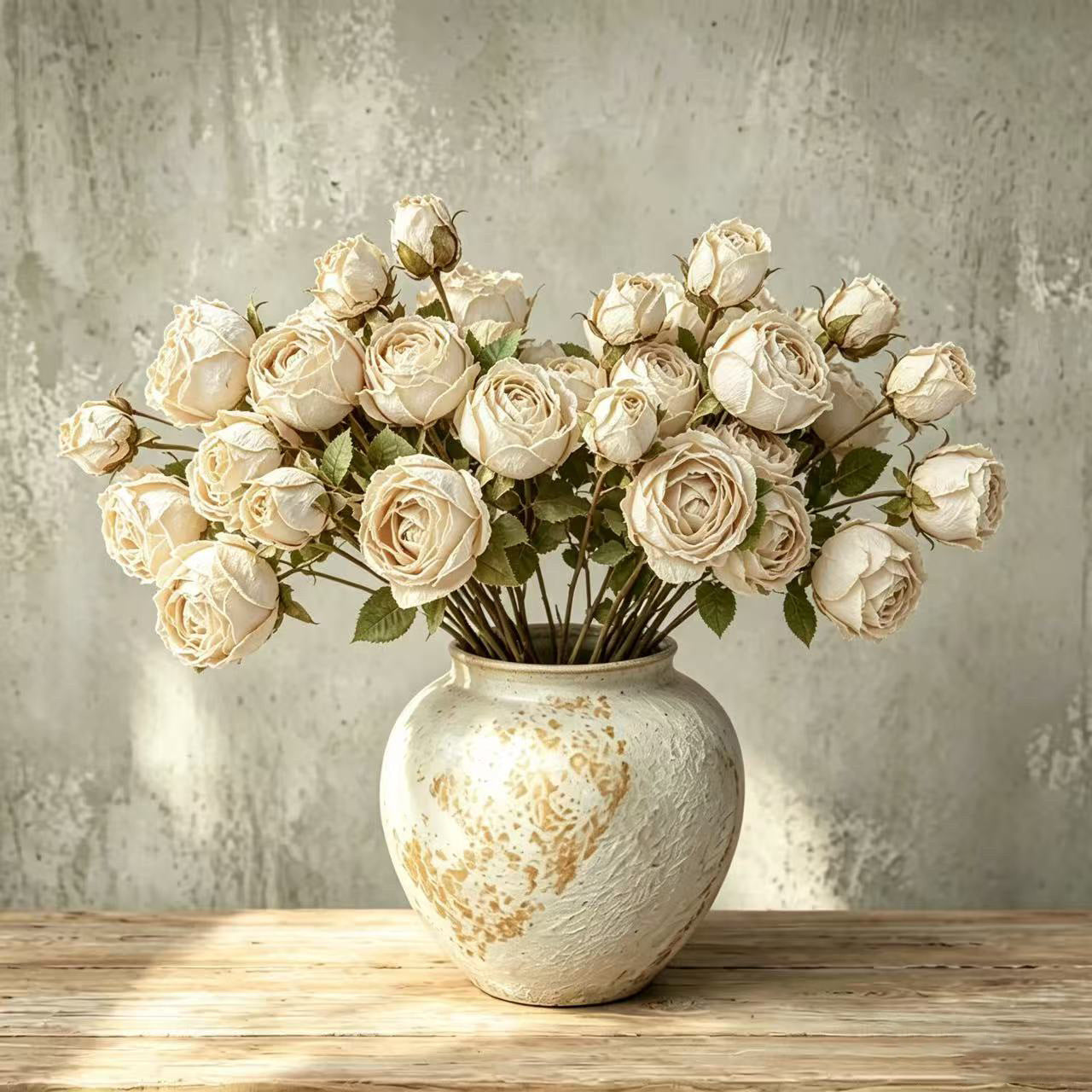 Künstliche Kaiserin-Rose 53 cm, Seidenblumenstrauß, realistische Blumen für Hochzeit, Dekoration, Shop, Büro, Zuhause, ganzjährig