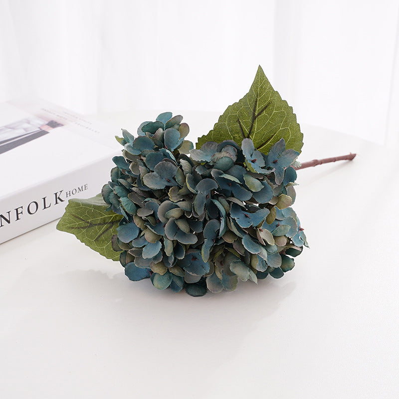 Künstliche Hortensie (33 cm) aus Seide, retro Farben, für Hochzeitsdeko, Wohnaccessoires, Hotel- & Gewerbedekoration
