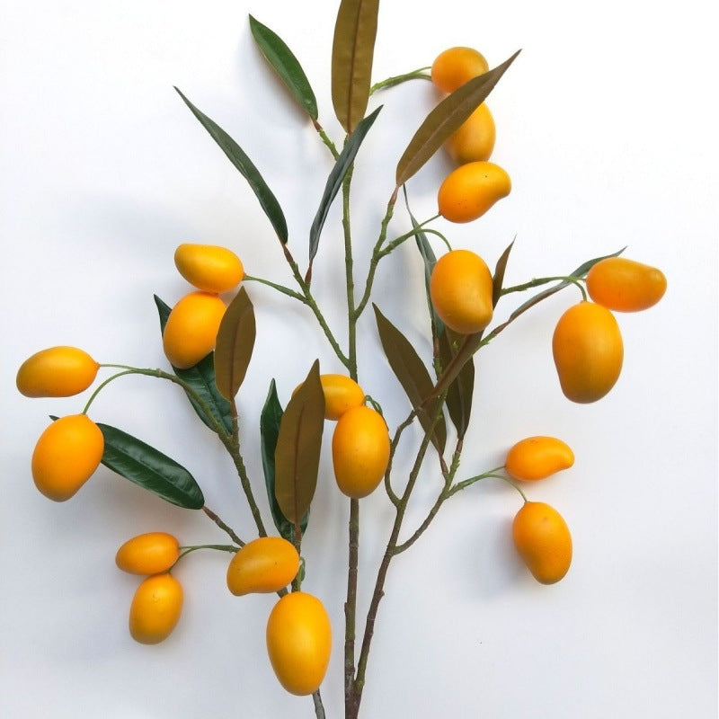 Realistische Kunstmango, 100 cm, Mixed Material, Dekoration für Zuhause, Hochzeiten, Fotografie