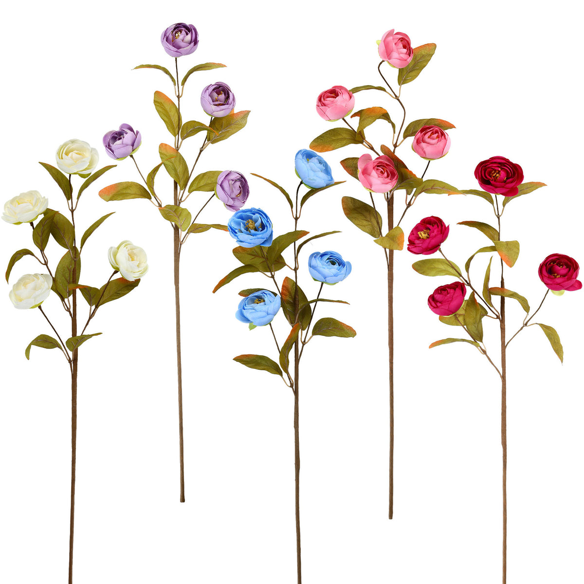 Künstliche Seidenrose 60 cm, realistische Dekoration für Hochzeit, Trauerfeier, Shop-Deko, Innenraum, ohne Vase