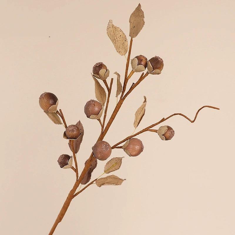 Trockenzweige mit Luo Han Guo, 67 cm, natürliches Aussehen, für Vasen, Hochzeitsdekoration, Innenraumdesign