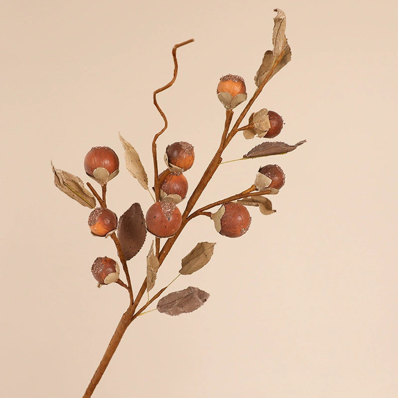 Trockenzweige mit Luo Han Guo, 67 cm, natürliches Aussehen, für Vasen, Hochzeitsdekoration, Innenraumdesign