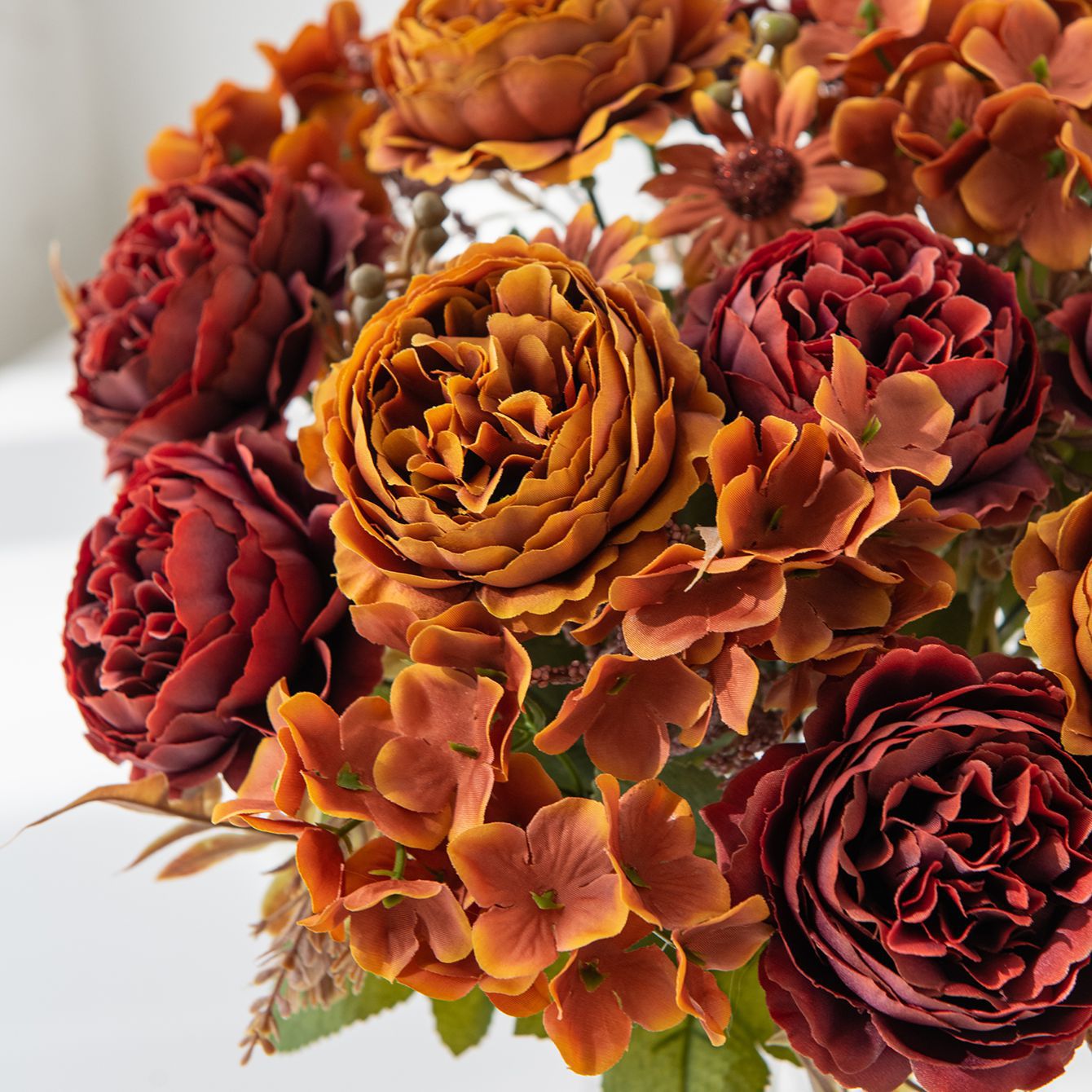 5 künstliche Pfingstrosen Mini-Bouquets, 30,5 cm, Seidenblumen, moderne Innenraumdekoration, Hochzeitsdekoration, Wohnaccessoires