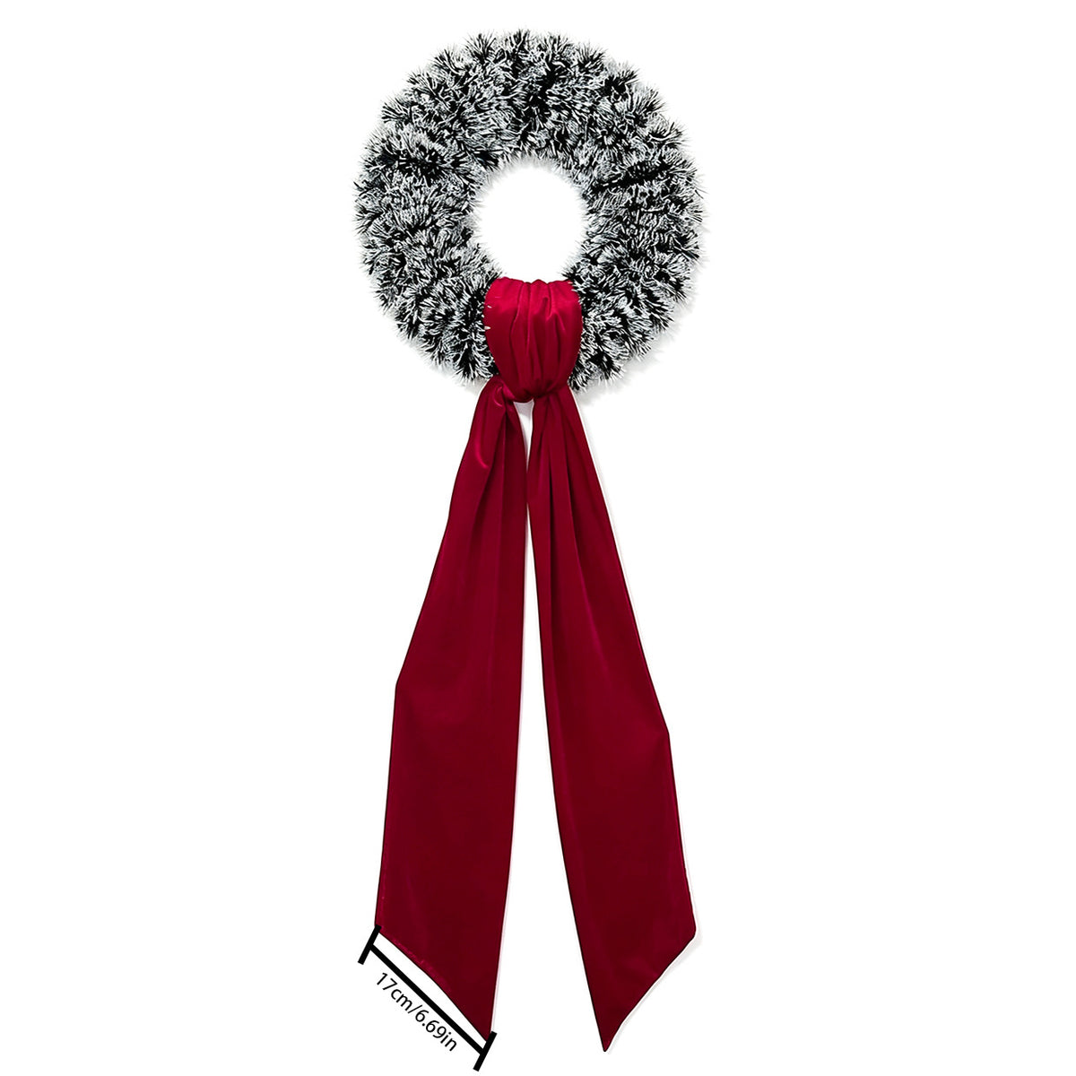 Weihnachtsdeko Schleife aus Samt, 209 cm lang, festliche Partydekoration, für Innen- und Außenbereich, Hochzeiten, Events